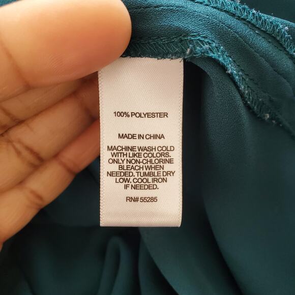 Express Women's Green Sheer Pullover Long Sleeve Top Size M - Picture 8 of 9